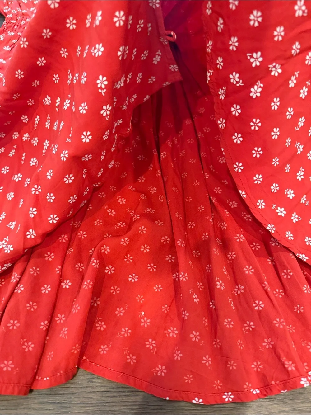 MADEWELL Puff Sleeve Buttonfront Retro Mini Dress In Bandana Red Medium - C1-100